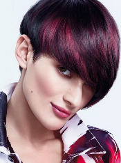 Стрижка боб с креативным окрашиванием