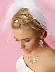 Свадебные прически с фатой