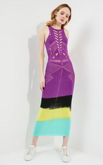 Модный цвет 2018 - фиолетовый. Платье Pinko