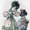 Женская мода, журнал Mercure des salons, 1830 г.