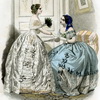 Женская мода мода, журнал Modes Parisiennes, 1840 г.