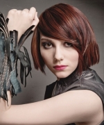 Стрижка удлиненный боб с легкой асимметрией