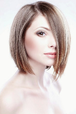 Стрижка удлиненный боб