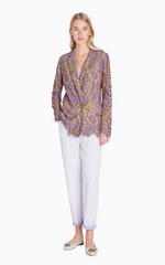  Кружевной жакет с брюками