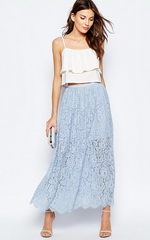 Кружевная юбка и романтический топ Кружевная юбка и романтический топ