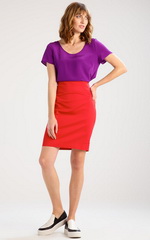 Сочетания ярких фиолетовых оттенков с другими цветами