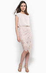 Кружевная юбка-карандаш 