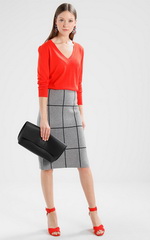 Юбка-карандаш. Образы в стиле casual