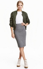 Юбка-карандаш. Образы в спортивном стиле 