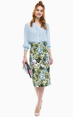 Юбка-карандаш в стиле casual-шик