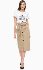 Юбка-карандаш в стиле сафари