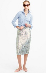 Юбка-карандаш в стиле диско