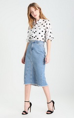 Юбка-карандаш из денима