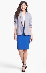 Юбка-карандаш яркого насыщенного цвета