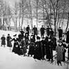 Дамы и господа на лыжах. Россия, 1900-е годы.