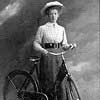 Велосипедистка, Севастополь, 1908 г.