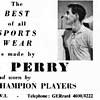 Реклама компании Fred Perry, 1950-е г.