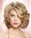 Локоны на средние волосы