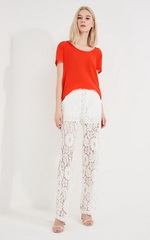 Тренд весна-лето 2018. Кружевные брюки Liu Jo Тренд весна-лето 2018. Кружевные брюки Liu Jo
