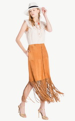 Тренд весна-лето 2018. Юбка с бахромой Twin Set