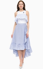 Тренд весна-лето 2018. Юбка и топ с оборками Косса Тренд весна-лето 2018. Юбка и топ с оборками Косса