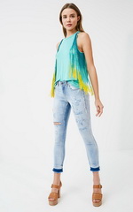 Тренд весна-лето 2018. Жилет с бахромой Pinko Тренд весна-лето 2018. Жилет с бахромой Pinko