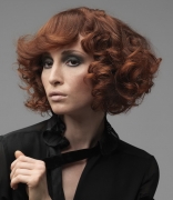 Локоны на средние волосы