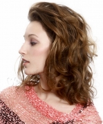 Локоны на средние волосы